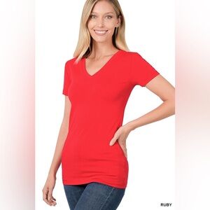 Cotton V-Neck Tee